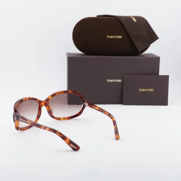 Tom Ford Vivienne FT0278 47F Sunglasses Brown Rectangle Frame, Brown Lenses Tom Ford FT0278 Vivienne Sunglasses | FREE Shipping - SOLD OUT main image 2